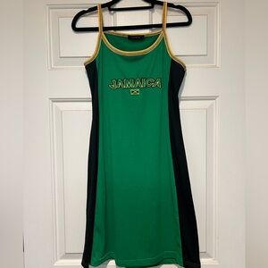 Green and Black Jamaica Swim Coverup